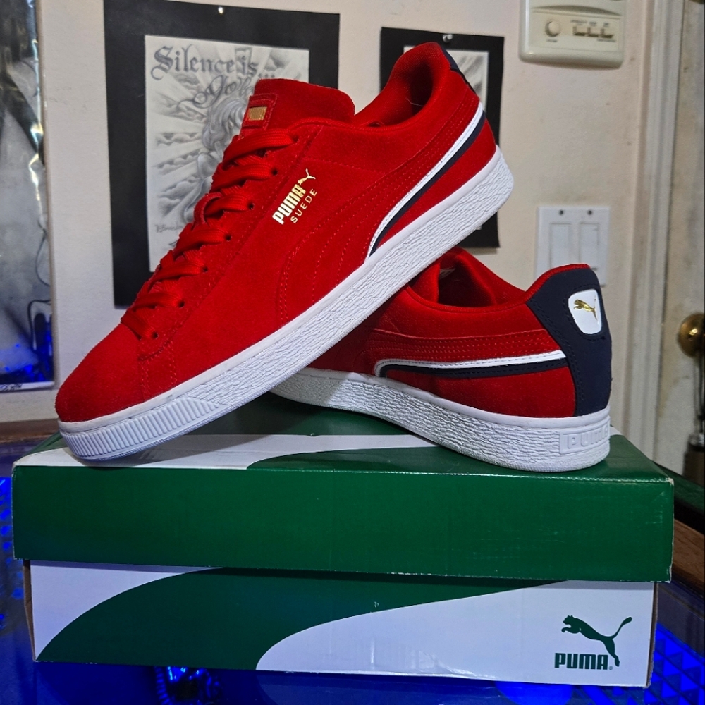 PUMA Red Suede with Box.